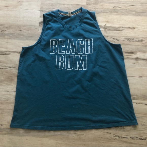 MASSIVE $10 SALE Blue Muscle Tee with Sporty Outline Design - Picture 5 of 8